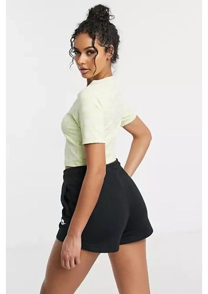 Essantial Nsw Standart Kesim Siyah Kadın Günlük Stil Spor Şort modelleri