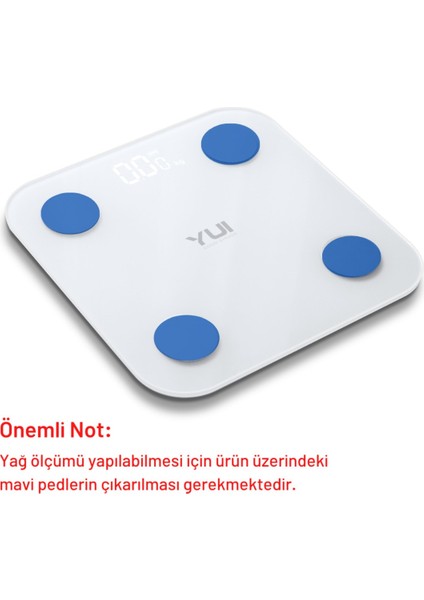 KB12 Plus Şarjlı Yağ Ölçer Fonksiyonlu Akıllı Bluetooth Tartı Baskül indirimleri