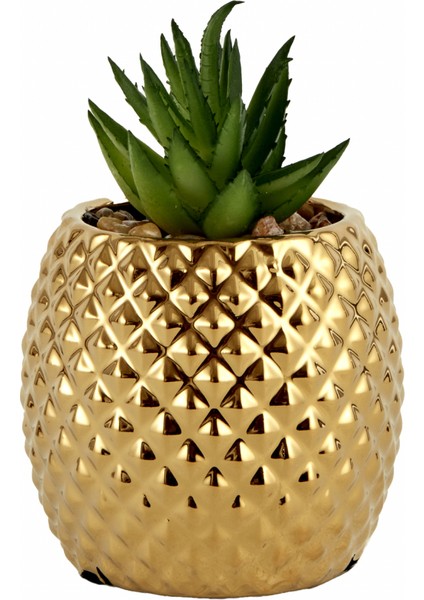 Lesley Dekoratif Saksı Gold