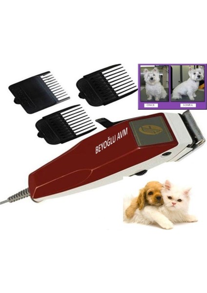 Elektrikli Profesyonel Kedi Tıraş Aleti Köpek Traş Makinesi