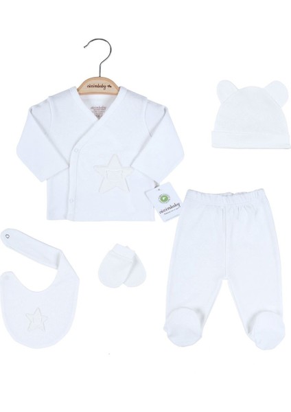 Ciccim Baby 4806 Zıbın Set Krem