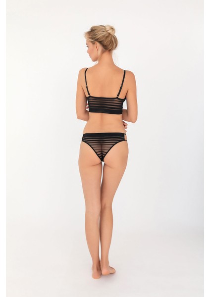 Kadın Çizgili Tül Balensiz Bralet fırsatları