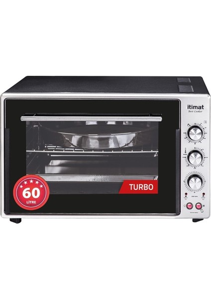 Mini Fırın Köşeli 60LT 8062 Inox