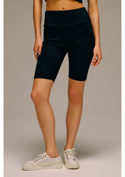 Kadın Viscose Örme Kısa Tayt