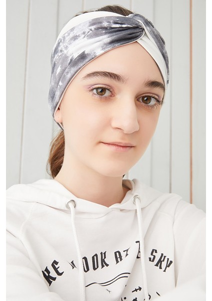 Batik Beyaz Çocuk Genç Bandana Saç Bandı Ekstra Yumuşak Esnek Doğal %100 Pamuklu Penye fırsatları