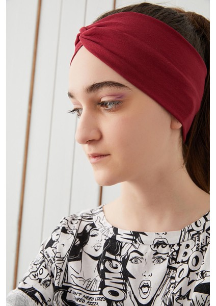 Bordo Çocuk Genç Bandana Saç Bandı Ekstra Yumuşak Esnek Doğal %100 Pamuklu Penye fiyatları