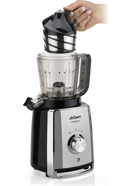 Freshmix Slow Juicer Meyve ve Sebze Presi Paslanmaz Çelik AR1050