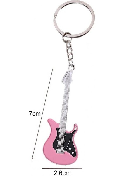 Gitar Anahtarlık Pembe