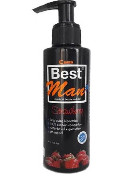 Sens Best Man Büyük Boy Çilekli Kayganlaştırıcı Jel 150ML