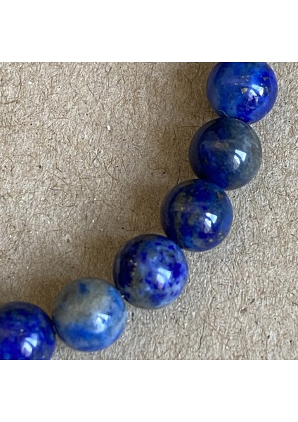 Lapis Lazuli Doğal Taş Bileklik 6mm Mühürlü