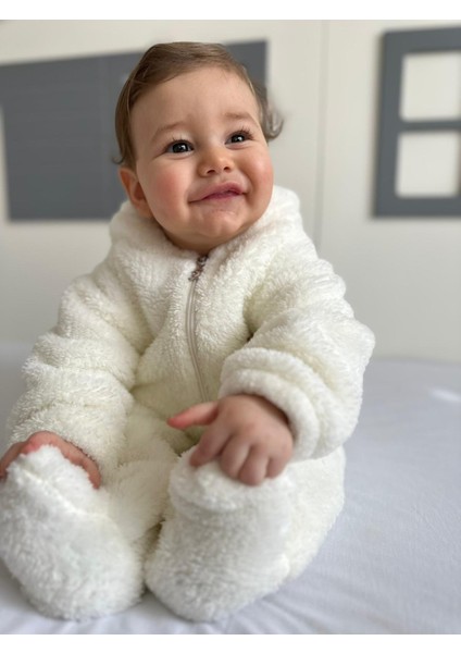 Wellsoft Peluş Fermuarlı Patikli Kışlık Bebek Uyku Tulumu Çocuk Tulumu Çocuk Kostümü fiyatları