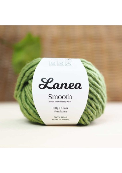 Smooth Merino Yün Ip / 32 Yeşil Kırçıllı