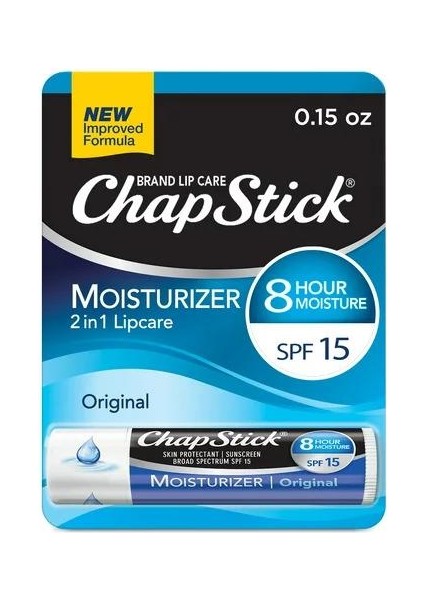Chapstick Moisturizer Original Lip Balm Tube SPF15