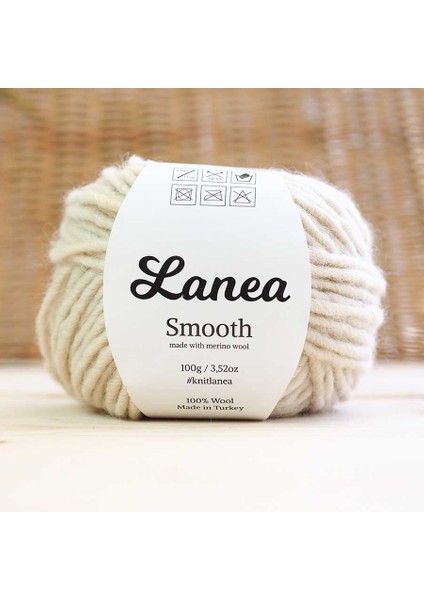 Smooth Merino Yün Ip / 30 Ekru