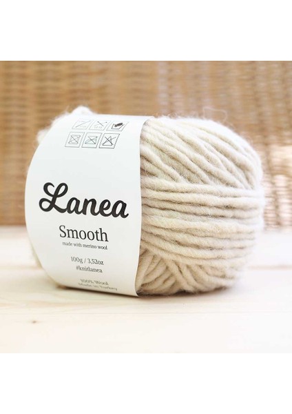 Smooth Merino Yün Ip / 30 Ekru
