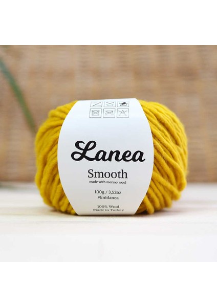 Smooth Merino Yün Ip / 40 Sarı Kırçıllı