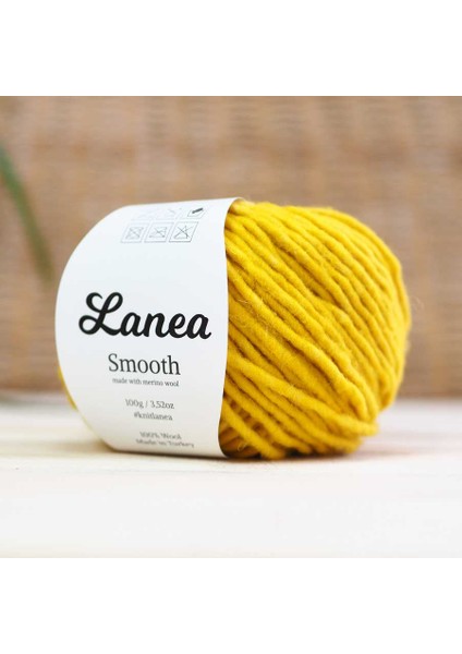 Smooth Merino Yün Ip / 40 Sarı Kırçıllı