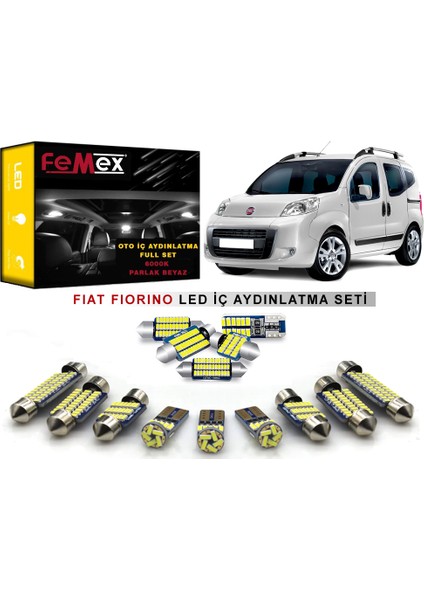 Fiat Fiorino LED Iç Aydınlatma Ampul Seti Parlak Beyaz