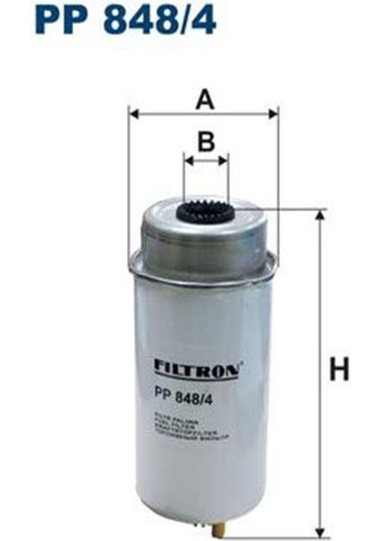 Fıltron PP848/4 Yakit Filtresi Transit V184 2.0tdci 125PS 02-06 2.4tdci 115PS / 137PS 04-06 1685852 3C119176BC PP8484 (WE228976)