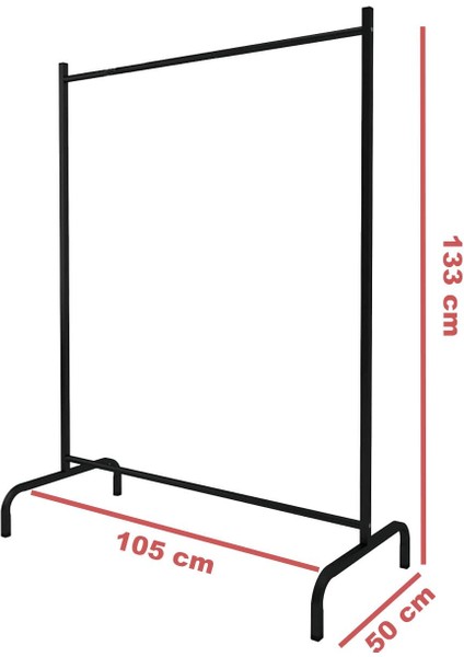Konfeksiyon Askısı Ayaklı Askılık Elbise Askılığı Siyah fiyatları