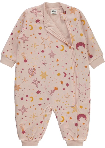 Kız Bebek Uyku Tulumu 12-18 Ay Pudra modelleri