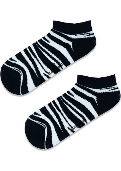 Carnaval Socks Patik Zebra Desenli Renkli Spor Çorap