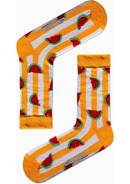 7'li Carnaval Renkli Tasarım Çorap Set 1027