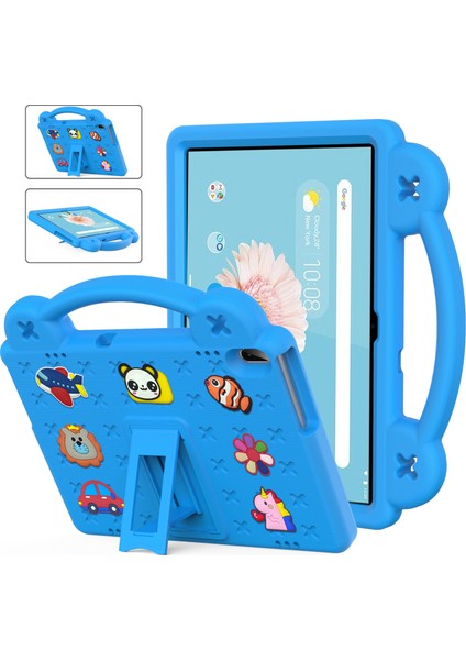 Lenovo Tab M10 X605 / X505 / Tab P10 X705 Için Deri Tablet Kılıfı - Mavi (Yurt Dışından)