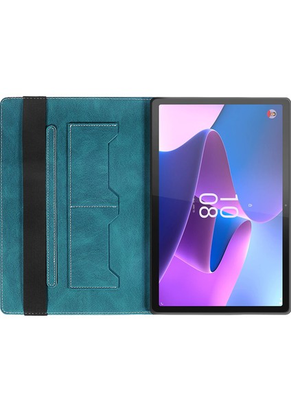 Lenovo Tab P11 Pro Gen 2 Için Deri Tablet Kılıfı - Koyu Yeşil (Yurt Dışından)