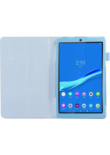 Lenovo Tab M8 4th Gen Için Deri Tablet Kılıfı - Açık Mavi (Yurt Dışından)