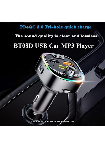 BT08D Fm Verici Hands- Araç Kiti Mp3 Audio Player - Siyah (Yurt Dışından) modelleri