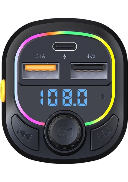 Araba Mp3 Çalar Stereo Fm Verici C28 - Siyah (Yurt Dışından)