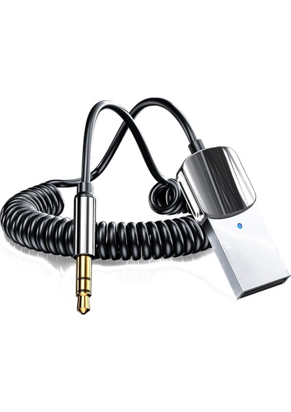 Araba Bluetooth Alıcı Aux Adaptörü - Siyah (Yurt Dışından)
