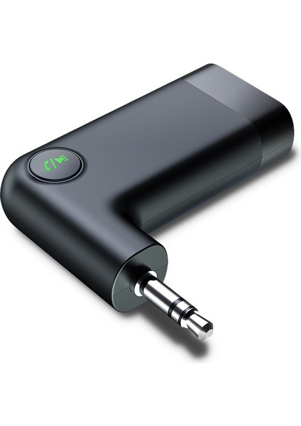 S-18 Car Aux Ses Adaptörü Wiress Bluetooth 5.0 Alıcı - Siyah (Yurt Dışından)