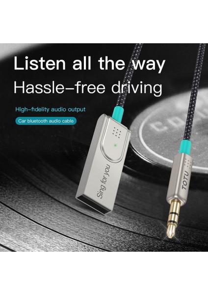 Totudesıgn Totu Ad-10 Araba Bluetooth Alıcı - Siyah (Yurt Dışından)