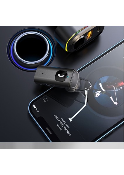 Araba Bluetooth Fast Charger Adaptörü - Siyah (Yurt Dışından)