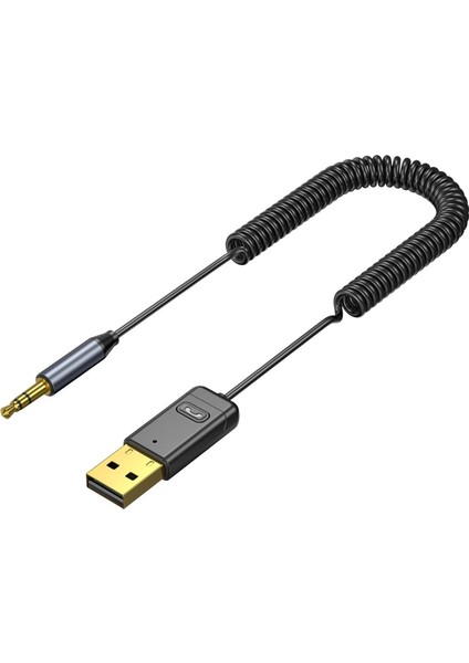 Araba 3.5mm Jack USB Bluetooth 5.0 Alıcı C11 - Siyah (Yurt Dışından)