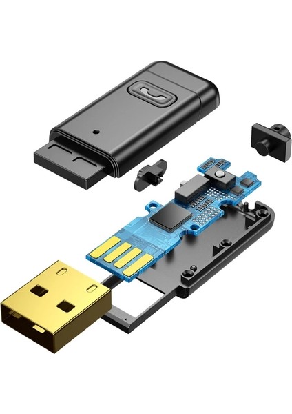 Araba 3.5mm Jack USB Bluetooth 5.0 Alıcı C11 - Siyah (Yurt Dışından)
