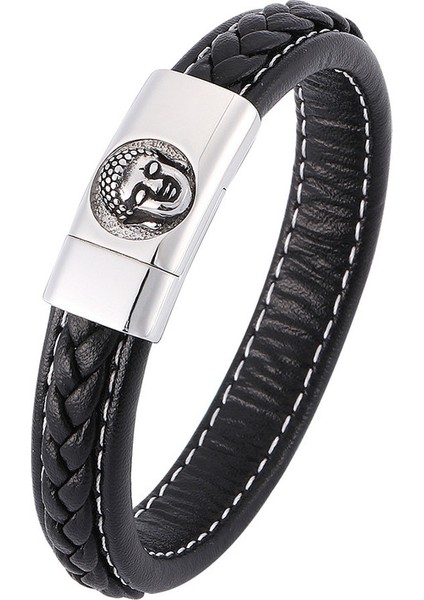 Erkek Manyetik Toka Örgü Bileklik (Yurt Dışından)