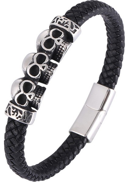 Erkek Örgü Titanyum Bileklik (Yurt Dışından)