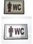 İşaretleme İçin Küçük Boy Bay-Bayan Wc Yönlendirme Tabelası 10 x 7 cm 1