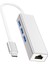 Type-C Ethernet USB Girişli Type C Çoklayıcı 3 Port USB 1 Port RJ45 Ethernet Adaptör 5