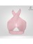 Kadın Boyundan Bağlamalı Pamuklu Örme Crop Fitted/Vücuda Oturan Sırtı Açık Bralet Bluz 2