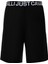 Lastikli Bel Slim Fit Siyah Erkek Bermuda Şort 74OBD131N0203899 2