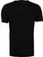 V Yaka Düz Siyah Erkek T-Shirt 9639 2