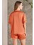 Saten Emprime Crop'lu 3'lü Pijama Takımı - 1225 3