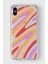 Apple iPhone Xs Max Uyumlu Renkli Dalga Desen Tasarımlı Premium Şeffaf Kılıf 1