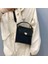 Omuz Kızlar Pure Color Deri Crossbody Kadın Siyah Çanta (Yurt Dışından) 5