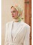 Sprıng Rose Desen Pamuk Ipek Eşarp Yeşil 3