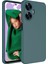 Casestreet Realme C55 Kılıf Mara Lansman Silikon Mat Soft Içi Süet Koyu Yeşil 1